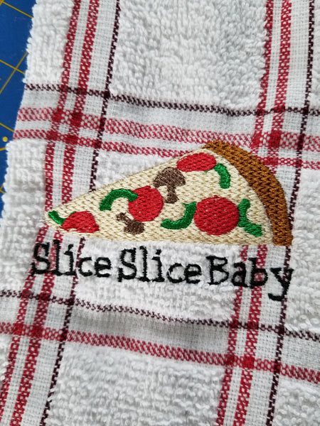 Slice Slice Baby Pizza Dish Towel
